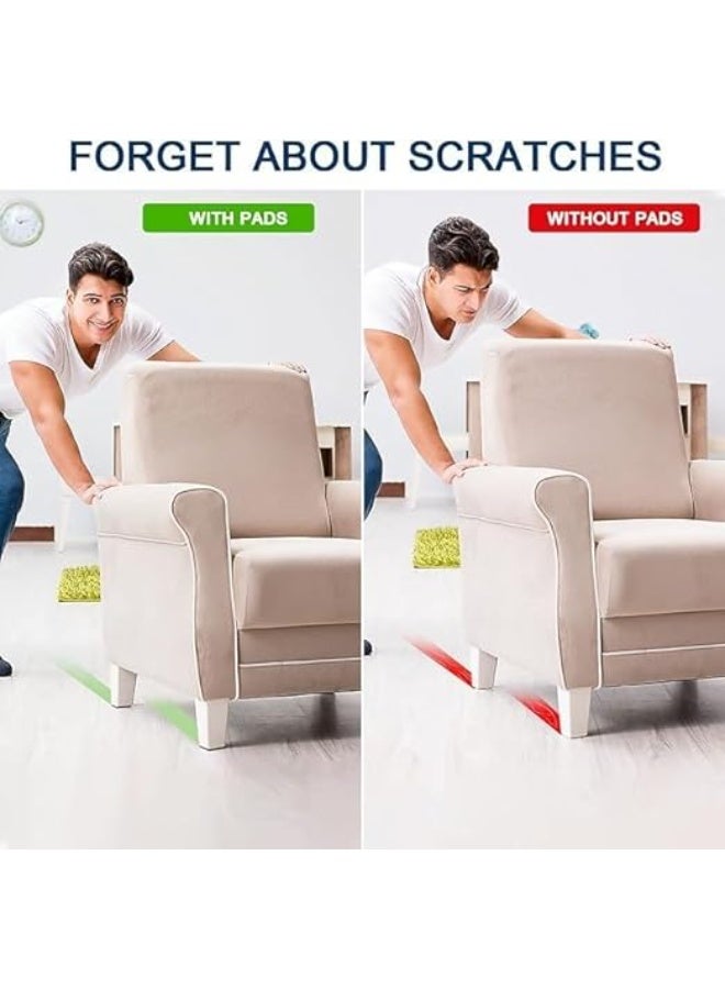 وسادات واقية فاخرة  من بلاستيك ايفا ذاتية اللصق ومضادة للخدش لتثبيت أرجل الأثاث والأرضيات الخشبية الصلبة، عبوة اقتصادية من 18 قطعة - Image 3